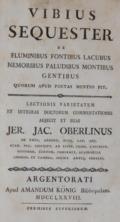 Vibius Sequester.