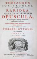 Thesaurus Juris Romani,