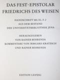 Fest-Epistolar, Das,