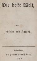 Gleim,(J.W.L.) u. (J.G.)Jacobi.