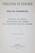 Hofmannsthal,H.v.