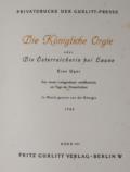 Königliche Orgie, Die,