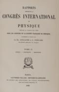 Guillaume,C.E. u. L.Poincare (Hrsg.).