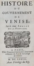 Amelot de la Houssaie,(A.N.).