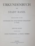 Urkundenbuch der Stadt Basel.