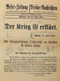 Weser Zeitung Bremen, Göttinger Tageblatt, Göttinger Zeitung.