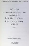 Katalog der Ornamentstichsammlung