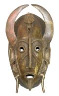 Bronze Vogelmaske der Senufo.