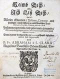 Abraham a S. Clara (d.i. U.Megerle).
