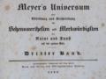 Meyer"s Universum.