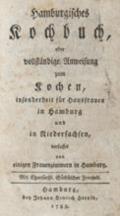 Hamburgisches Kochbuch,