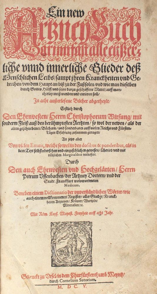 Große Abbildung Nr.1: 120-1005 Uffenbach,P.: (Medizin)