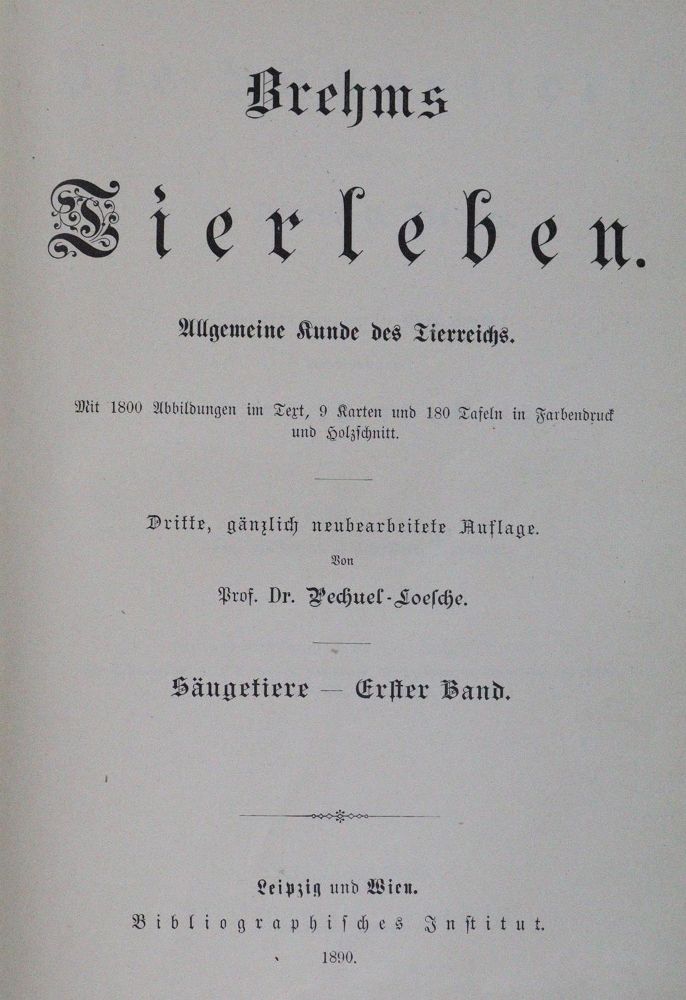 Große Abbildung Nr.2: 120-1013 Brehm,(A.E.).: (Zoologie)