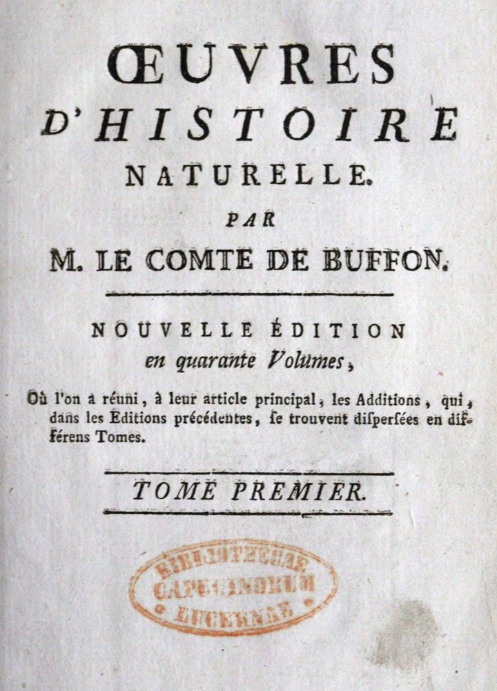 Große Abbildung Nr.1: 120-1019 Buffon,(G.L.L.)de.: (Zoologie)