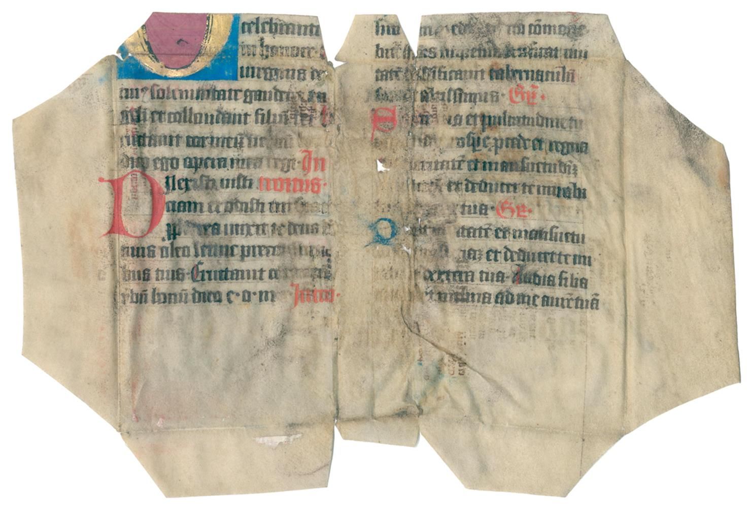 Große Abbildung Nr.1: 120-111 Einbandmakulatur.: (Handschriften)