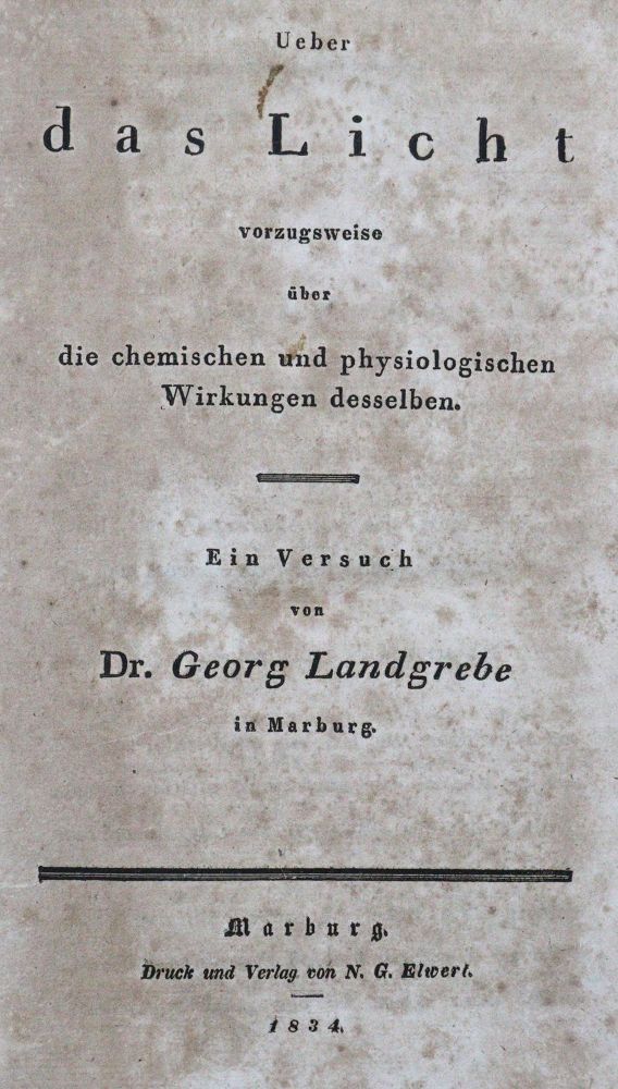 Große Abbildung Nr.1: 120-1123 Landgrebe,G.: (Verschiedene Gebiete - Varia, Licht)