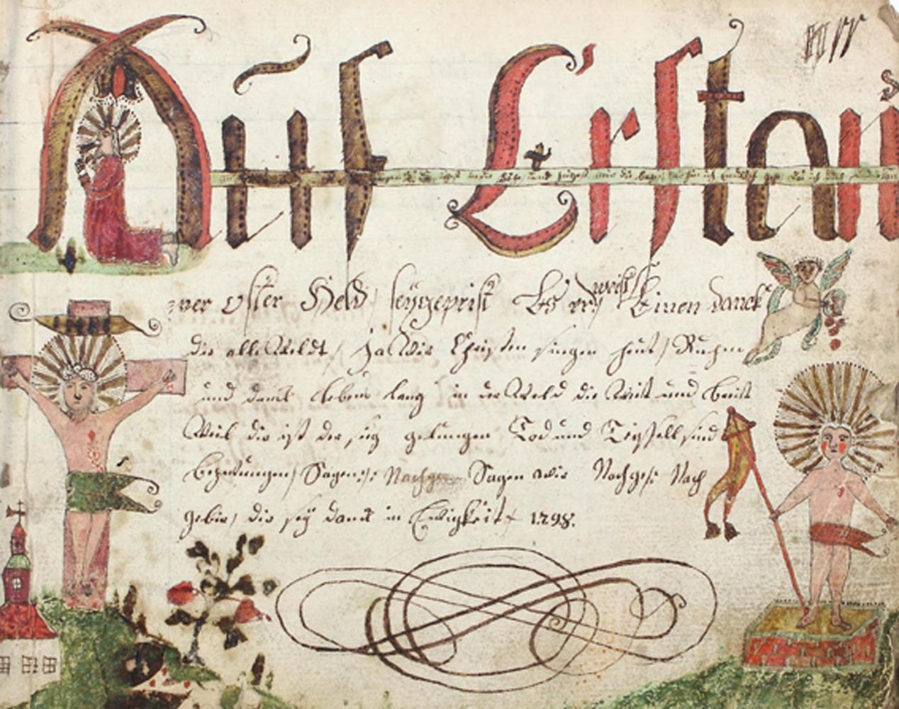 Große Abbildung Nr.1: 120-116 Gesangbuch.: (Handschriften, Kalligraphie)