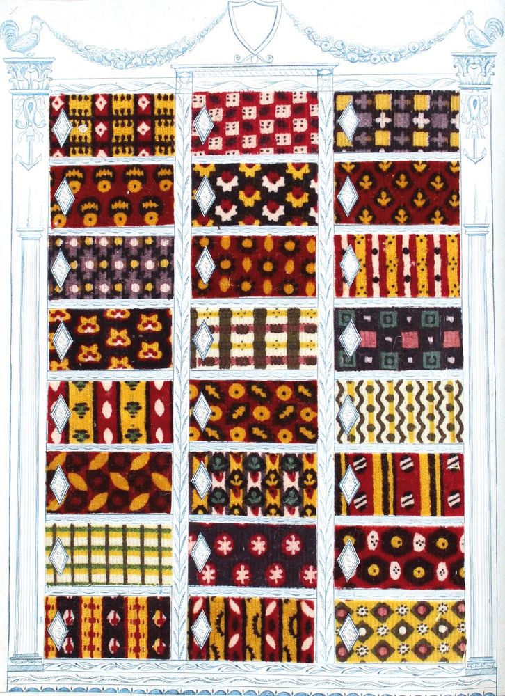 Große Abbildung Nr.4: 120-1161 Stoffmuster (französisch).: (Verschiedene Gebiete - Varia, Textil)
