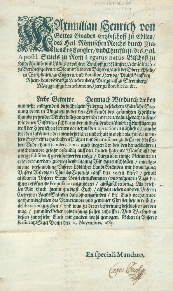 Große Abbildung Nr.1: 120-1208 Maximilian He(i)nrich, Erzbischof von Köln.: (Deutschland, Bonn)