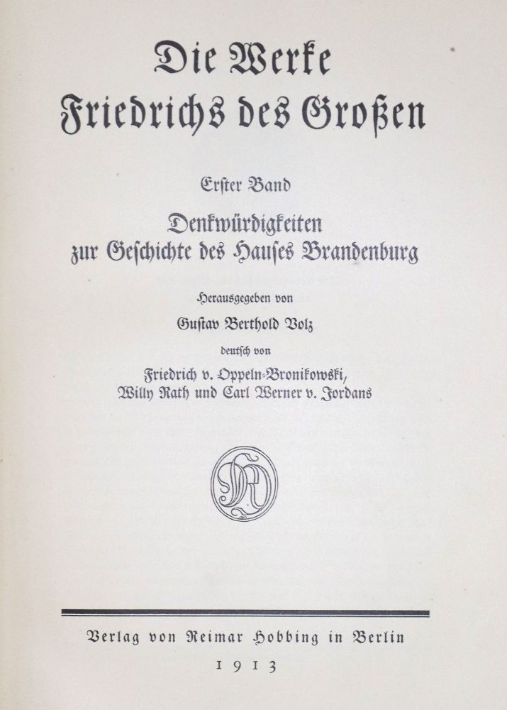 Große Abbildung Nr.2: 120-1214 Volz,G.B. (Hrsg.).: (Deutschland, Friedrich II.)