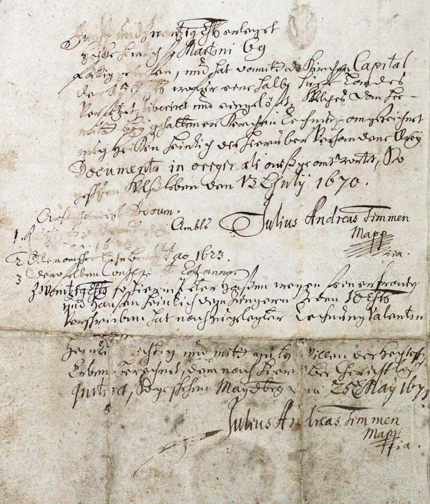 Große Abbildung Nr.2: 120-1221 Magdeburg.: (Deutschland, Handschriften)