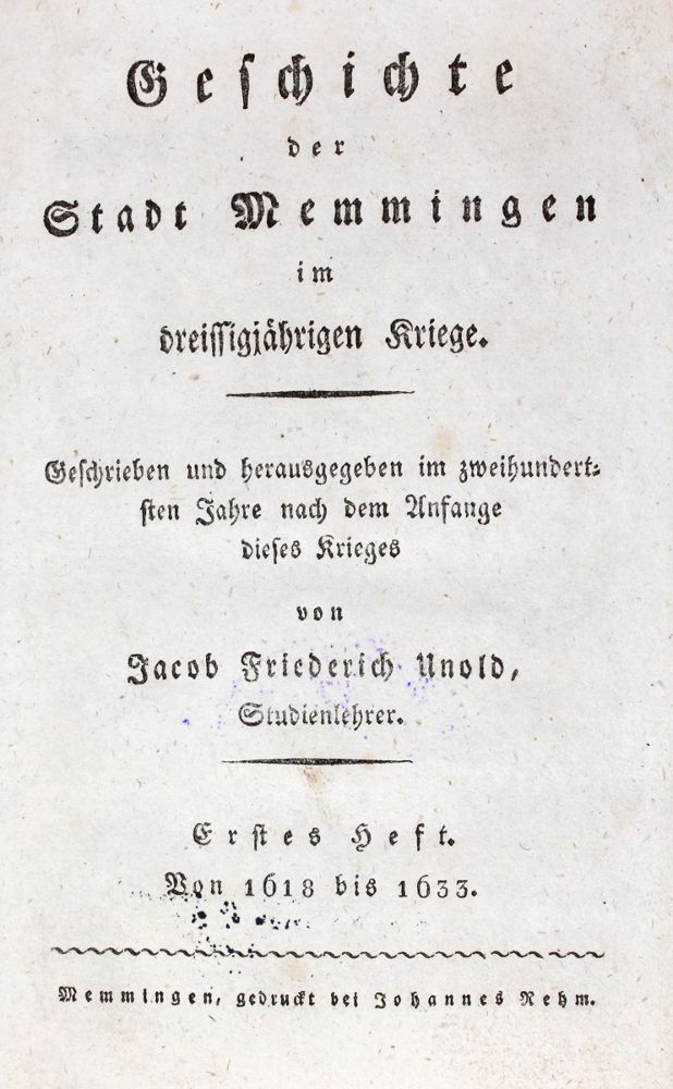 Große Abbildung Nr.1: 120-1228 Unold,J.F.: (Deutschland, Memmingen)
