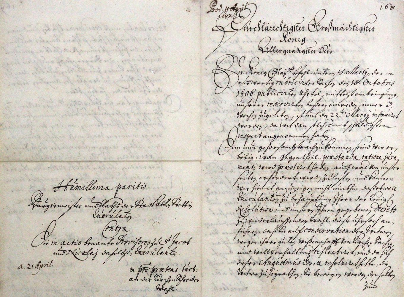 Große Abbildung Nr.1: 120-123 Stettin.: (Handschriften)