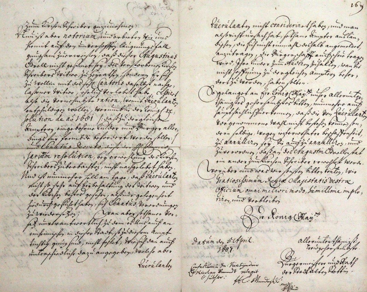 Große Abbildung Nr.2: 120-123 Stettin.: (Handschriften)
