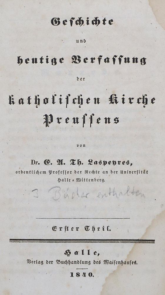 Große Abbildung Nr.1: 120-1237 Laspeyres,E.A.T.: (Deutschland, Preussen)