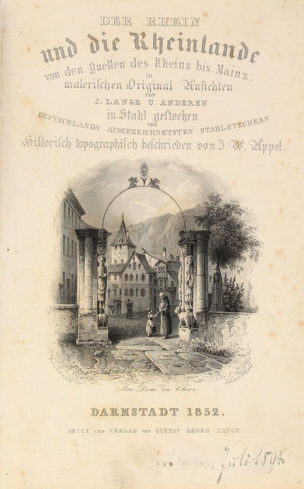 Große Abbildung Nr.1: 120-1242 Appel,J.W.: (Deutschland, Rheinlande)