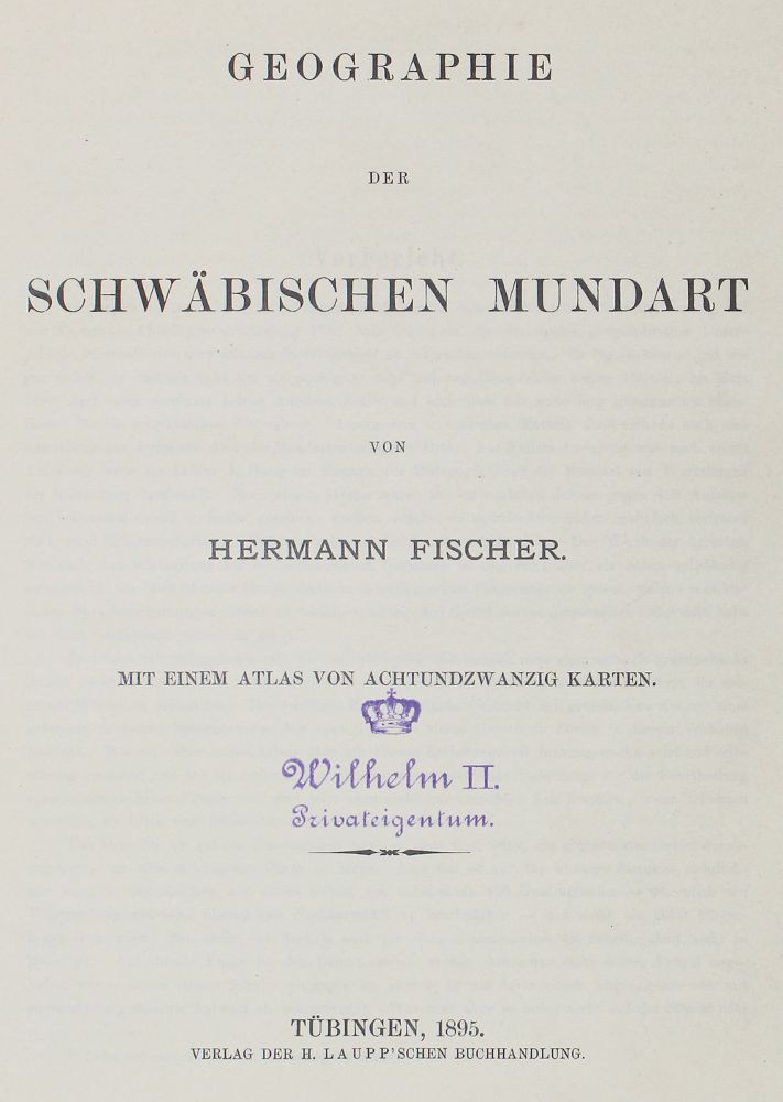 Große Abbildung Nr.1: 120-1251 Fischer,H.: (Deutschland, Schwaben, Wilhelm II.)