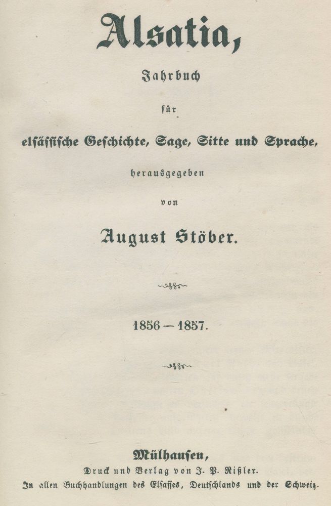 Große Abbildung Nr.1: 120-1281 Stöber,A.: (Frankreich, Elsass)