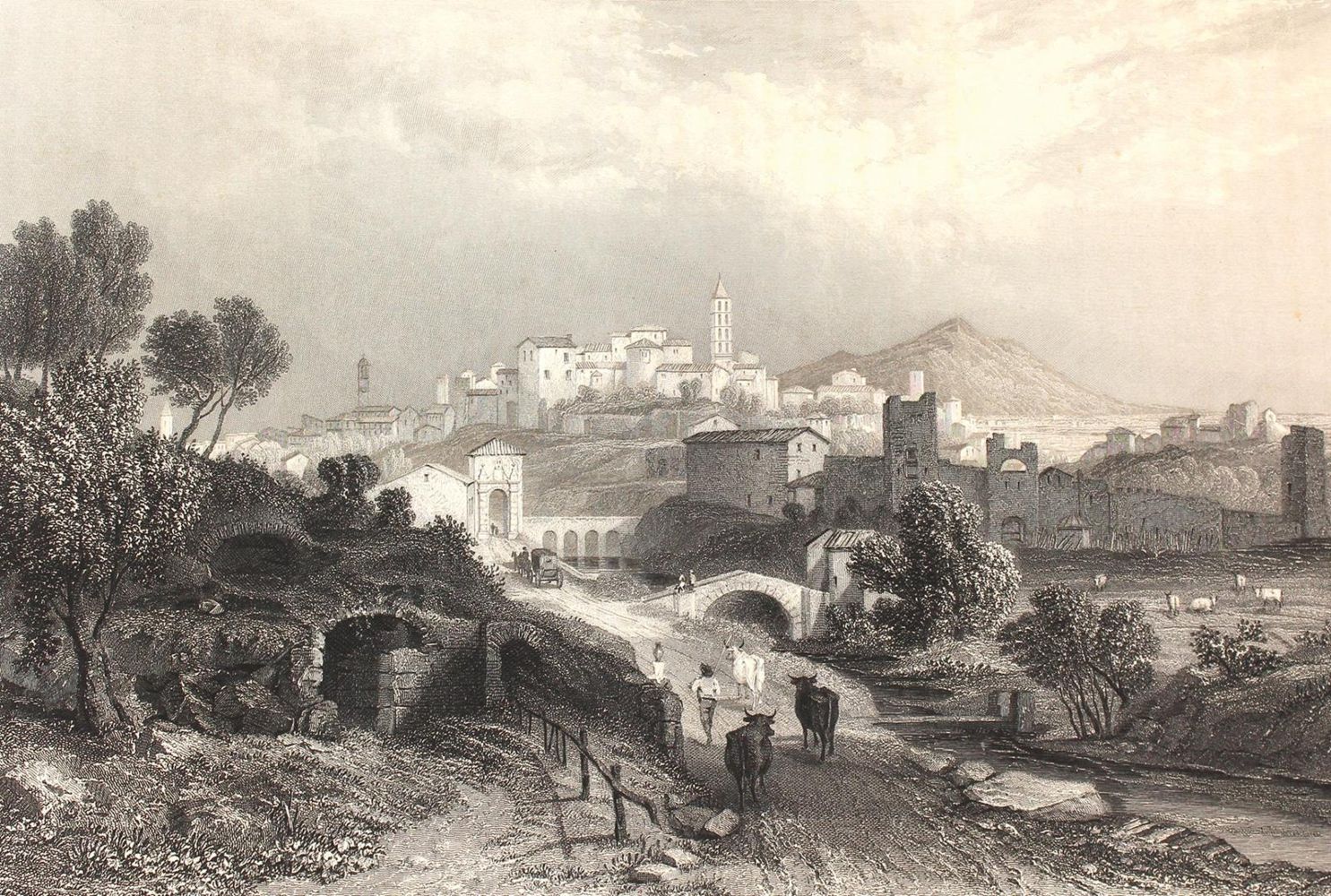Große Abbildung Nr.1: 120-1296 Brockedon,W.: (Italien)