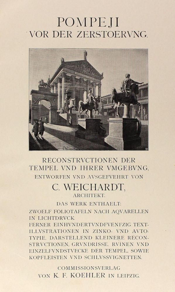 Große Abbildung Nr.1: 120-1304 Weichardt,J.: (Italien, Pompeji)