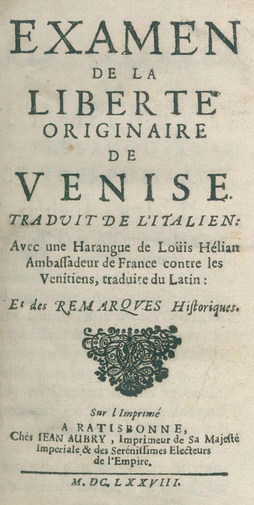 Große Abbildung Nr.1: 120-1309 Squitinio.: (Italien, Venedig)