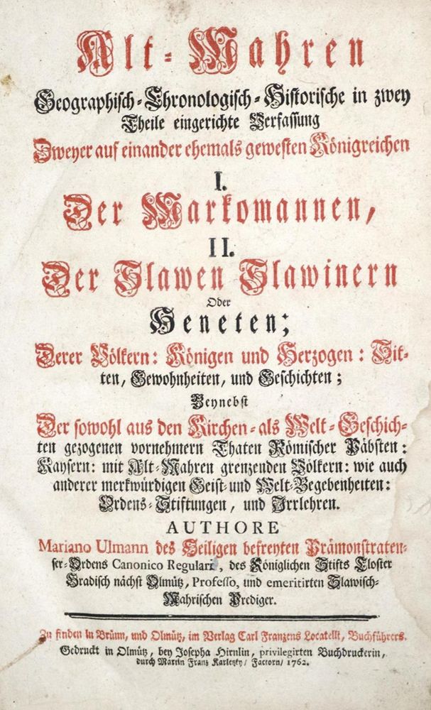 Große Abbildung Nr.1: 120-1316 Ulmann,M.: (Österreich, Mähren)