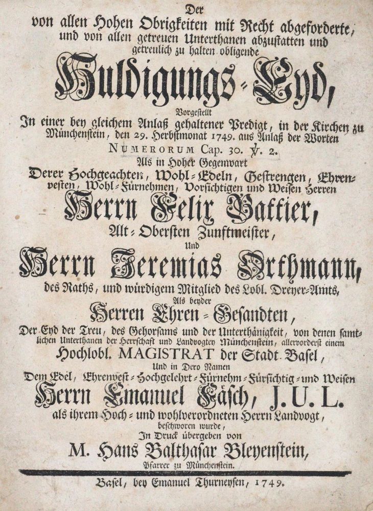 Große Abbildung Nr.1: 120-1327 Bleyenstein,H.B.: (Schweiz)