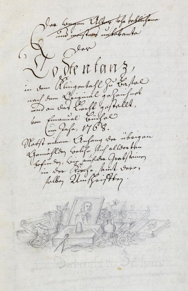 Große Abbildung Nr.31: 120-1331 Büchel,E.: (Schweiz, Handschriften, Totentanz)