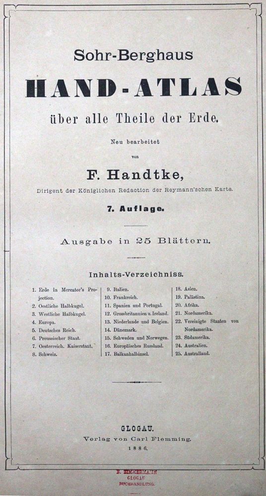 Große Abbildung Nr.1: 120-1350 Handtke,F.: (Verschiedene Länder - Geschichte, Atlanten)