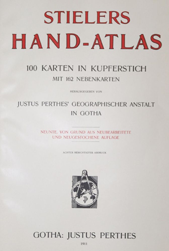 Große Abbildung Nr.1: 120-1352 Stieler.: (Verschiedene Länder - Geschichte, Atlanten)
