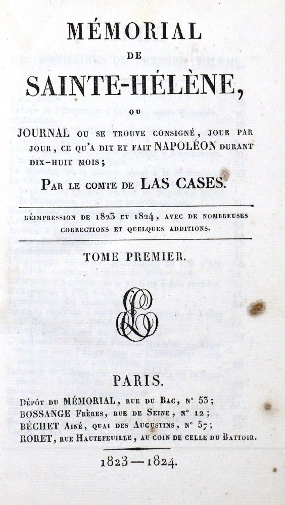 Große Abbildung Nr.1: 120-1380 Les Cases,(E.).: (Verschiedene Länder - Geschichte, Napoleon)