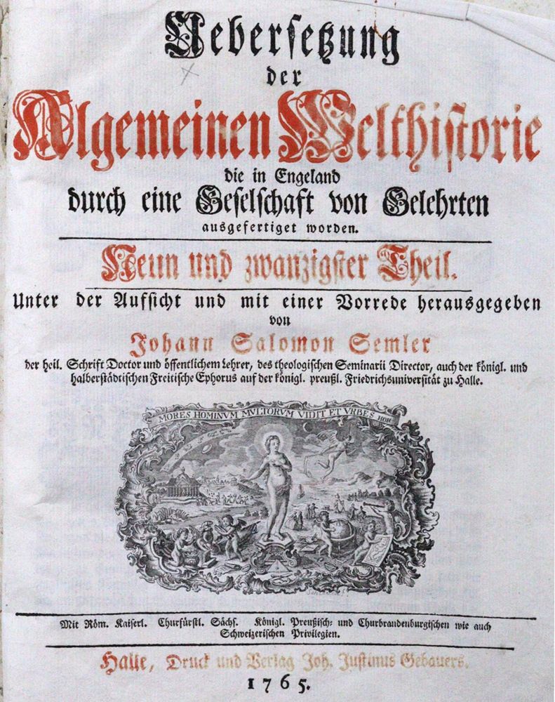 Große Abbildung Nr.1: 120-1387 Semler,J.S.: (Verschiedene Länder - Geschichte, Russland)