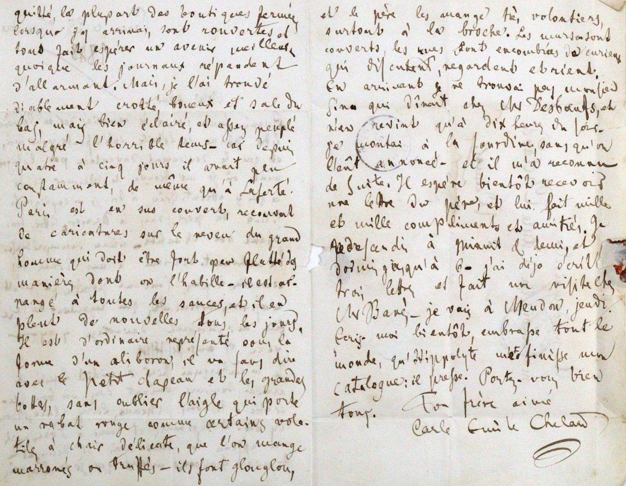 Große Abbildung Nr.2: 120-1406 Budge, Ludwig Julius,: (Autographen)