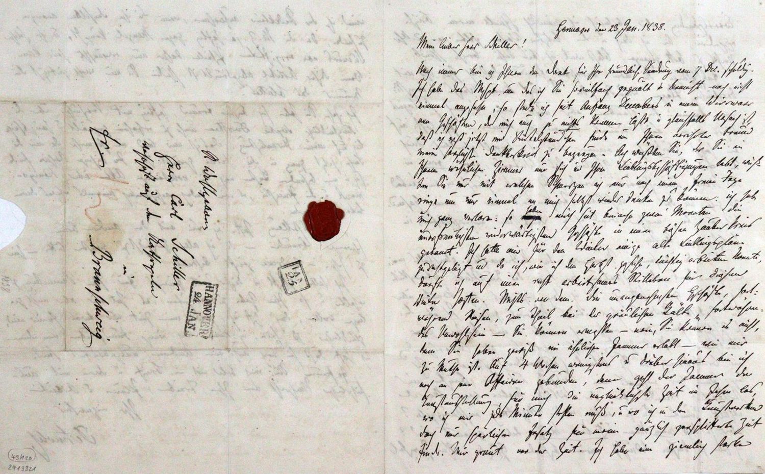 Große Abbildung Nr.1: 120-1409 Detmold, Johann Hermann,: (Autographen)