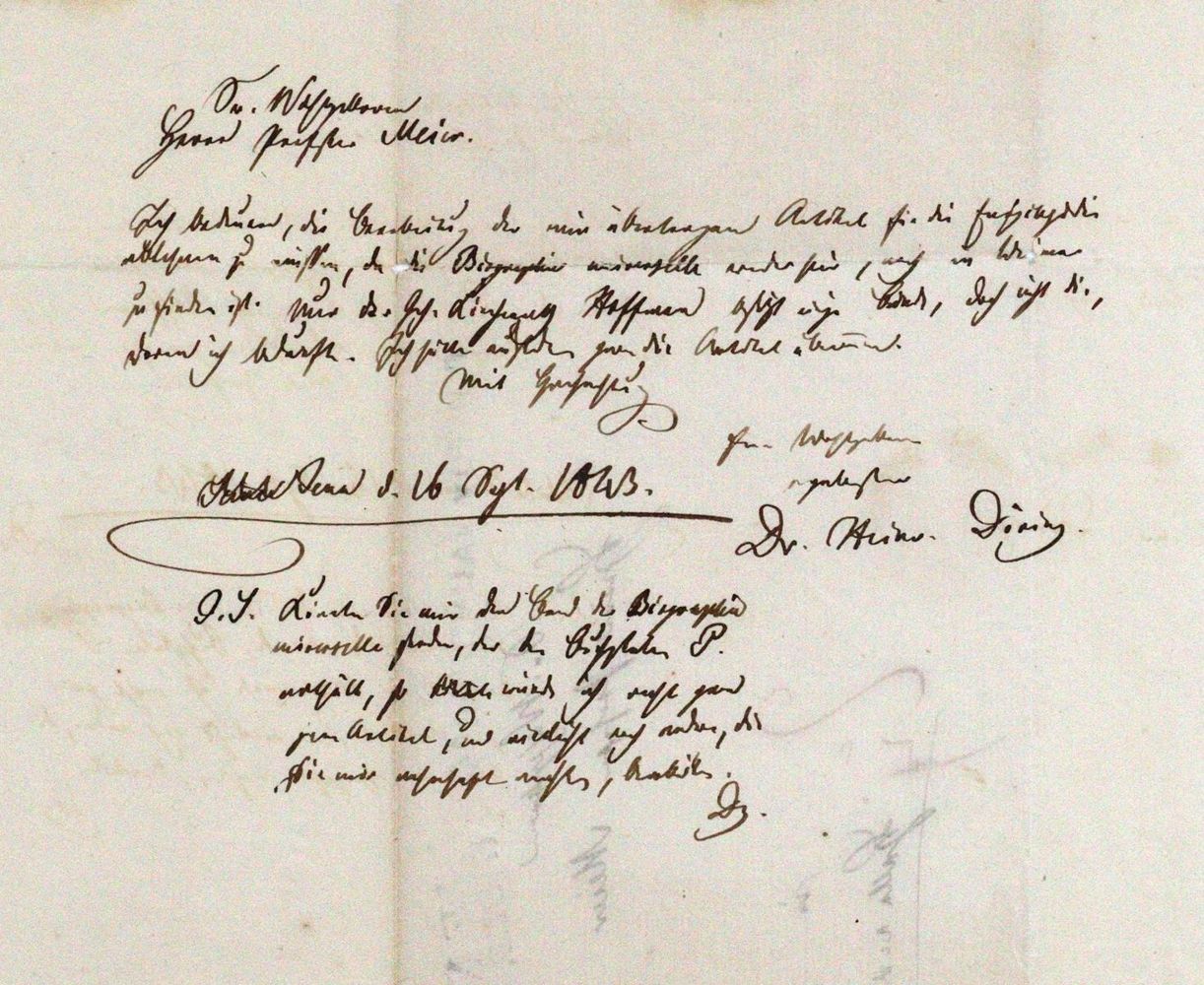 Große Abbildung Nr.1: 120-1410 Döring, Johann Michael Heinrich,: (Autographen)
