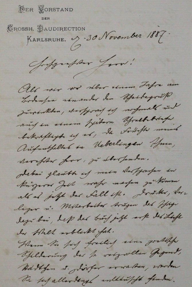 Große Abbildung Nr.1: 120-1411 Durm, Josef,: (Autographen)
