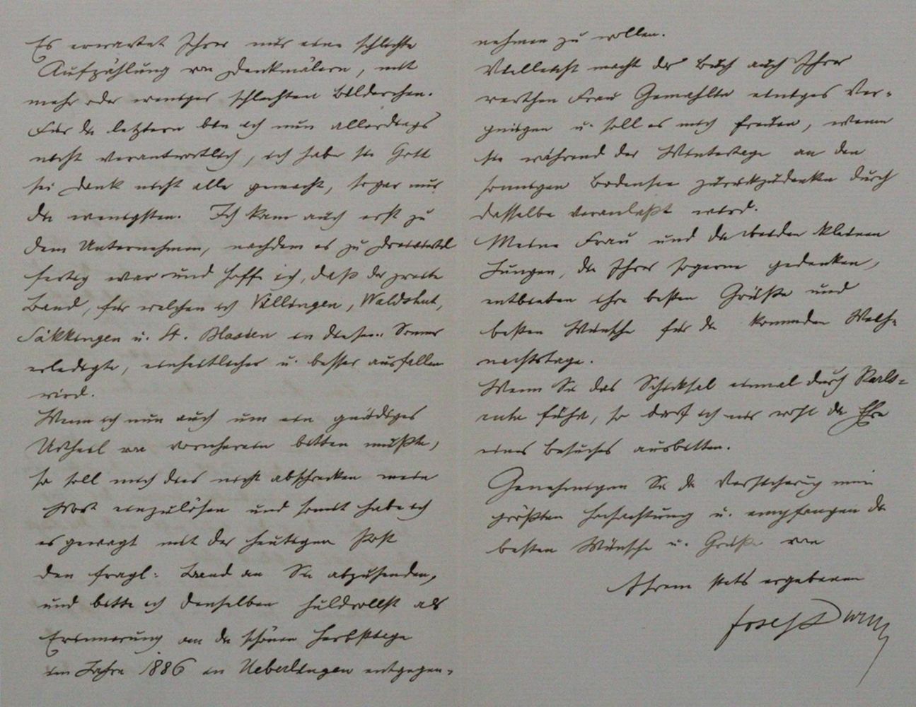 Große Abbildung Nr.2: 120-1411 Durm, Josef,: (Autographen)