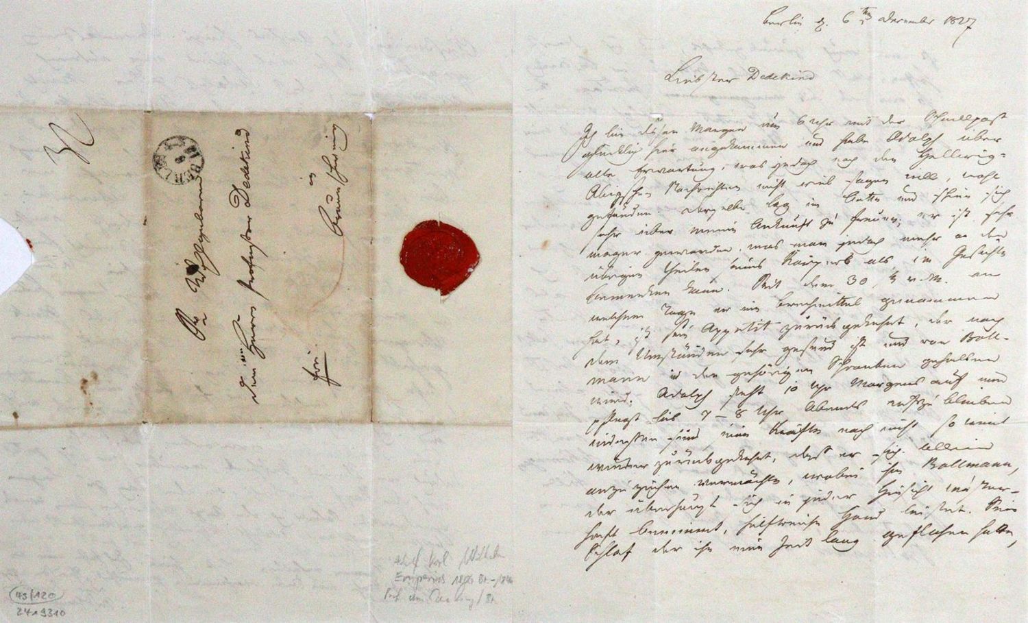 Große Abbildung Nr.1: 120-1412 Emperius, Adolf Karl Wilhelm,: (Autographen)