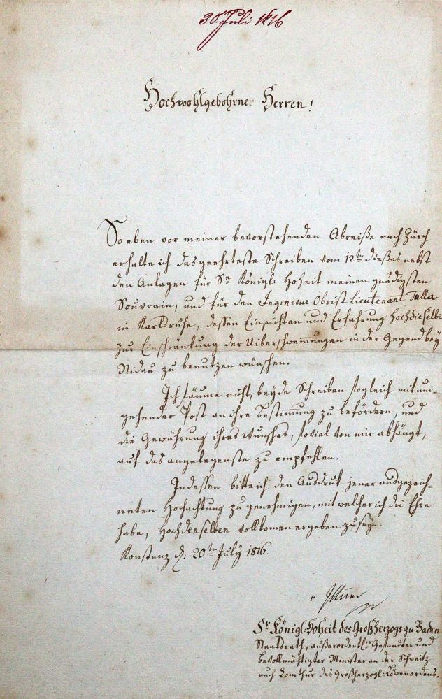 Große Abbildung Nr.1: 120-1423 Ittner, Joseph Albrecht von,: (Autographen)