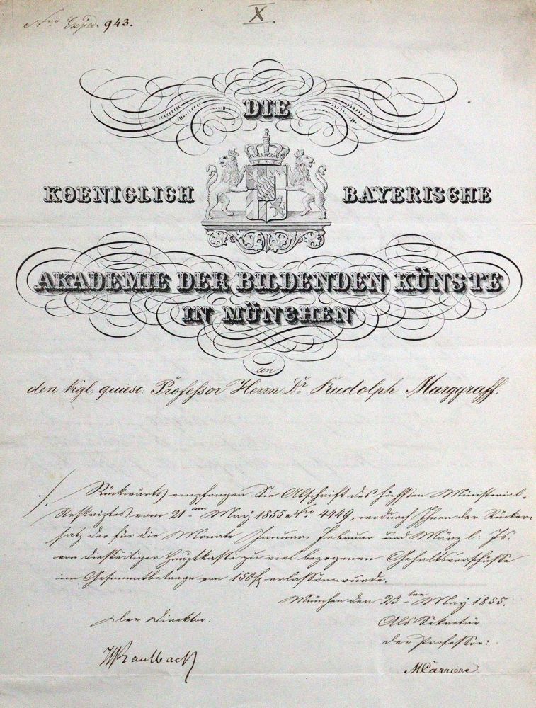 Große Abbildung Nr.1: 120-1425 Kaulbach, Wilhelm von,: (Autographen)